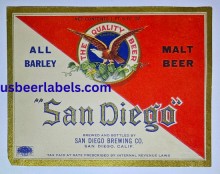 San Diego Beer Label San Diego Beer Label