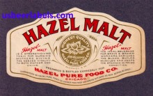 Hazel Malt Beer Label Hazel Malt Beer Label