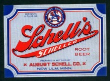 Schell's Root Beer Beer Label Schell's Root Beer Beer Label