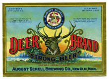Deer Brand Strong Beer Label Deer Brand Strong Beer Label
