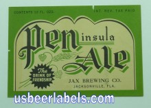 Peninsula Ale Beer Label Peninsula Ale Beer Label