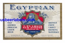 Egyptian Brand Beer Label Egyptian Brand Beer Label