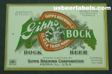 Gipps Bock Beer Label Gipps Bock Beer Label