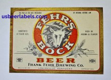 Fehrs Bock Beer Label Fehrs Bock Beer Label